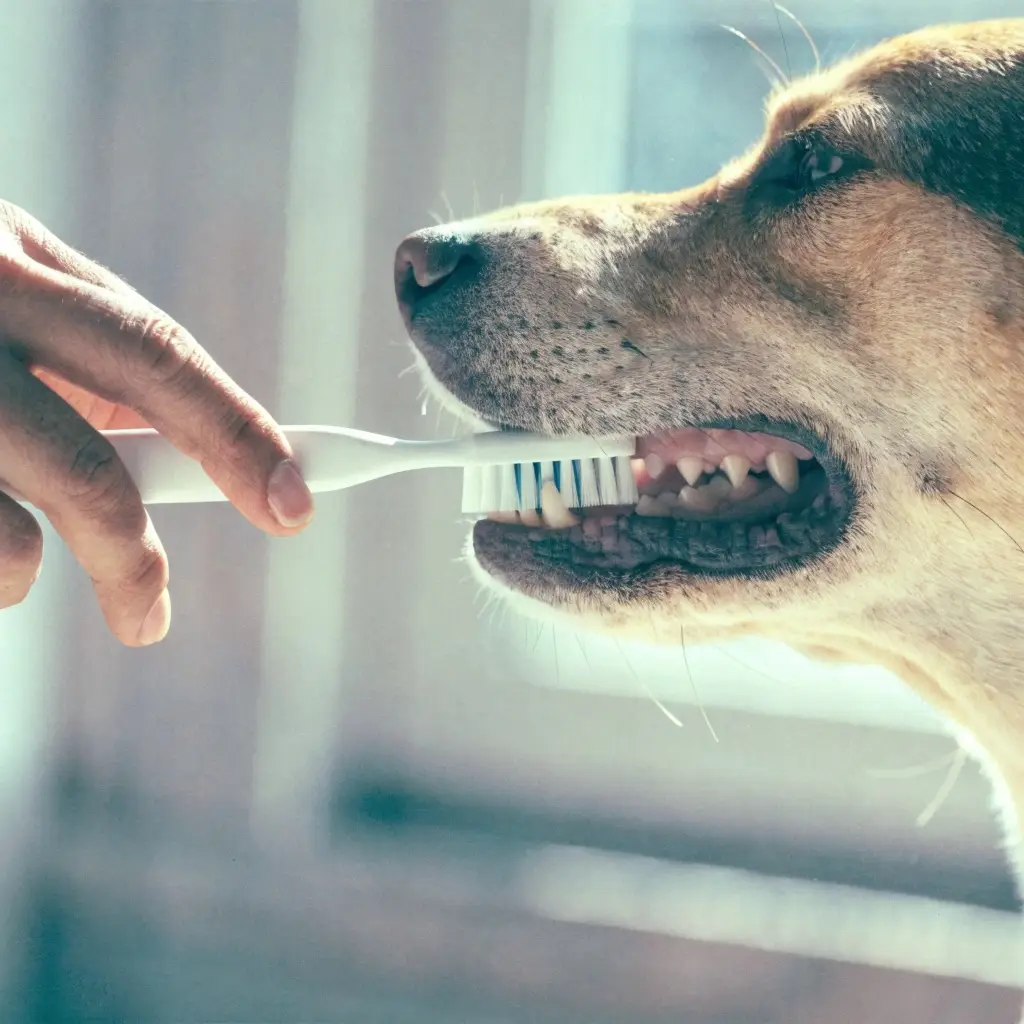 Técnica de cepillado dental en perros